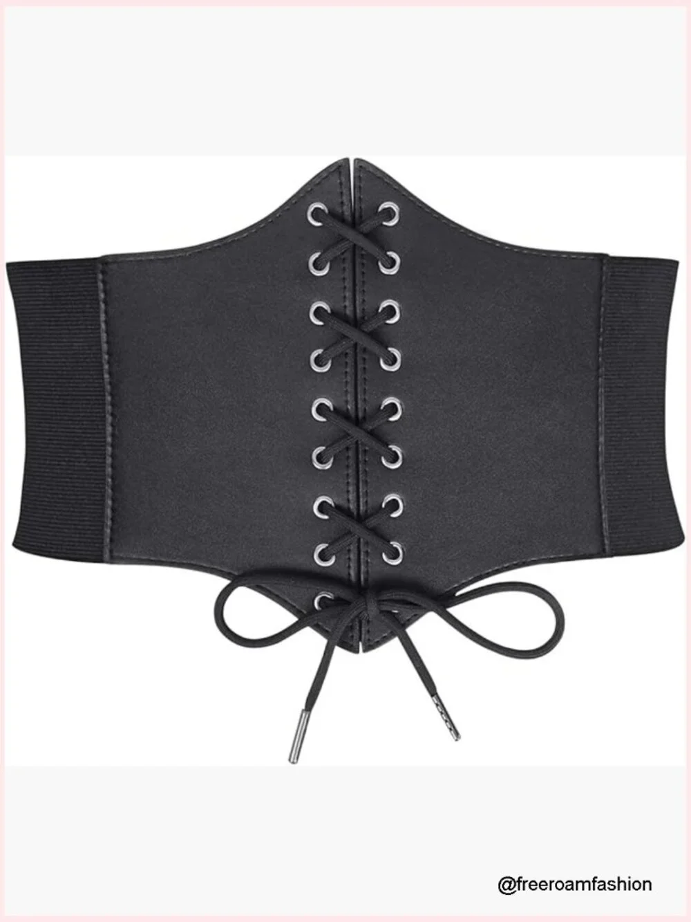 Women's Lace-Up Corset Wide Elastic Waist Belt